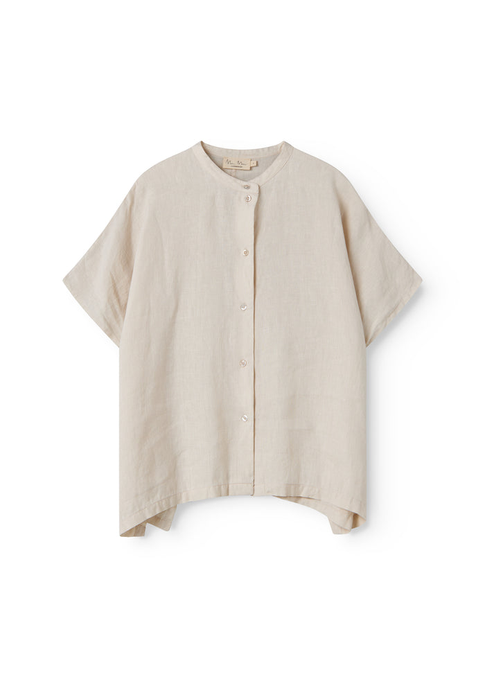 Short beige shirt for women