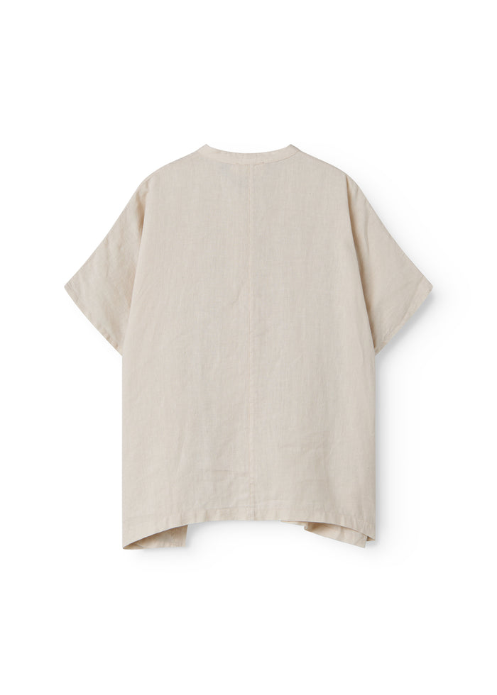 Short beige shirt for women