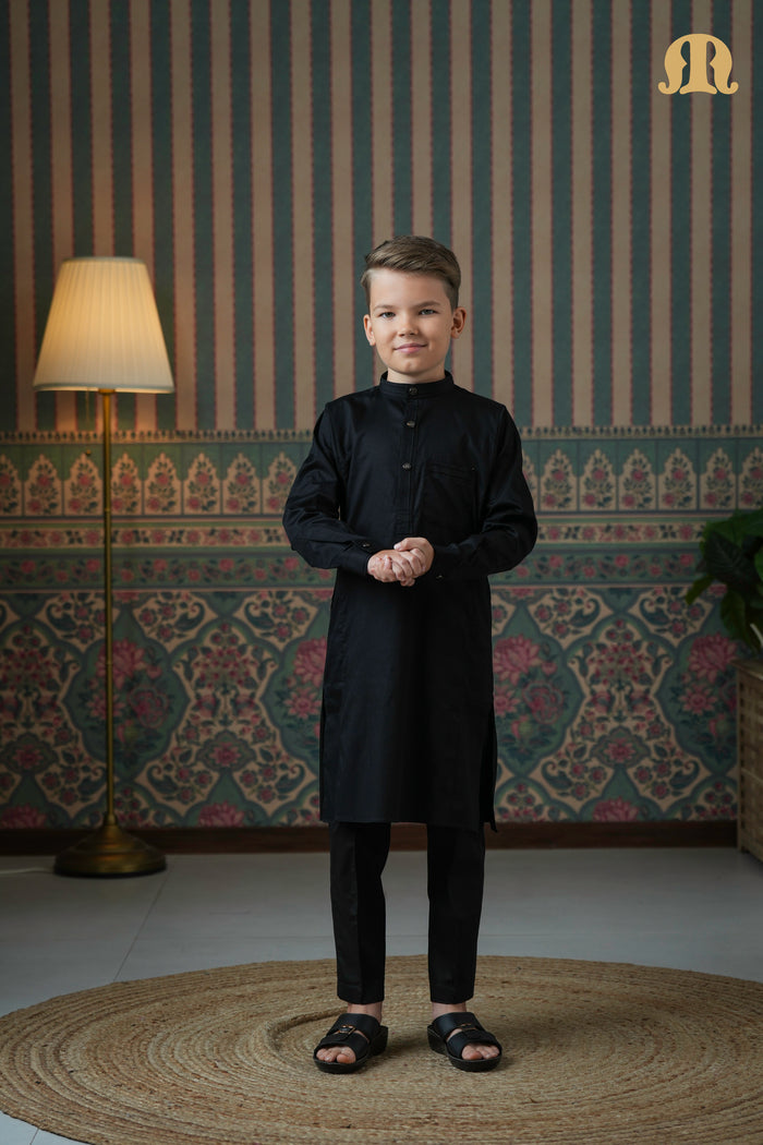 Terfi Kali Kurta Black 2.0 For Kids