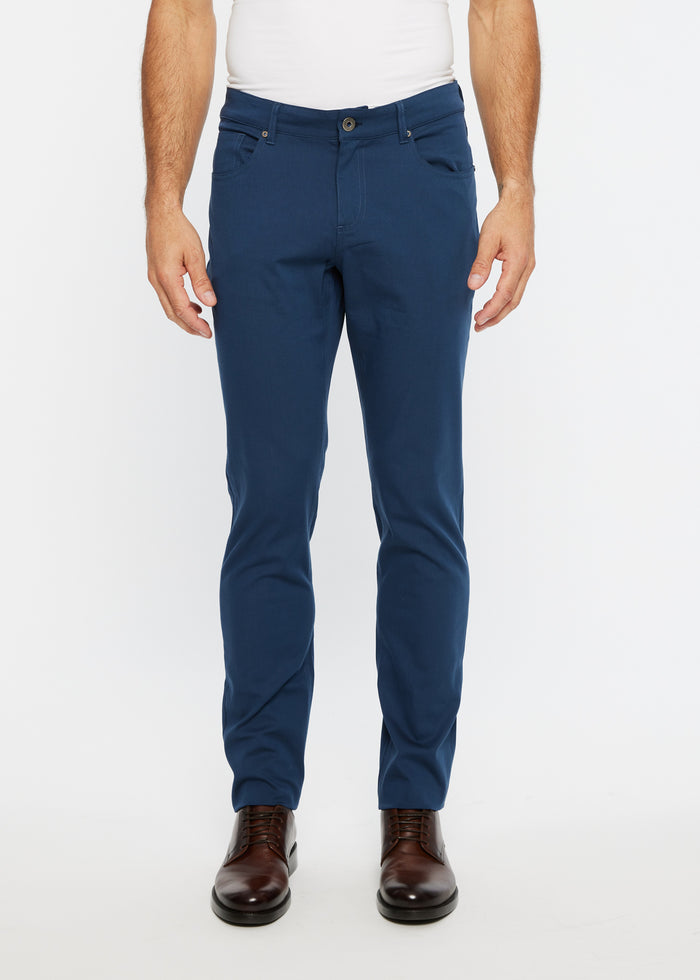 TEXTURED 5 POCKET STRETCH WOVEN JEANS