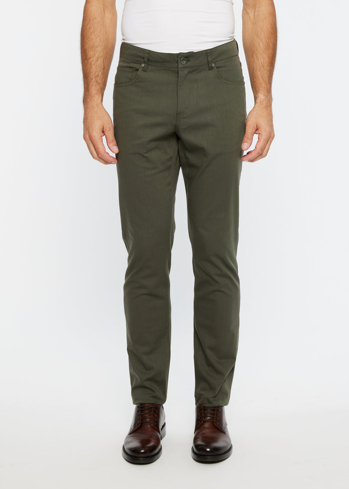 TEXTURED 5 POCKET STRETCH WOVEN JEANS