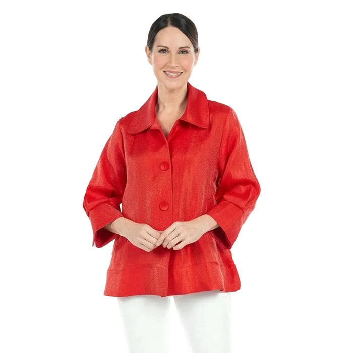 Textured Jacket in Red - 4741-RD