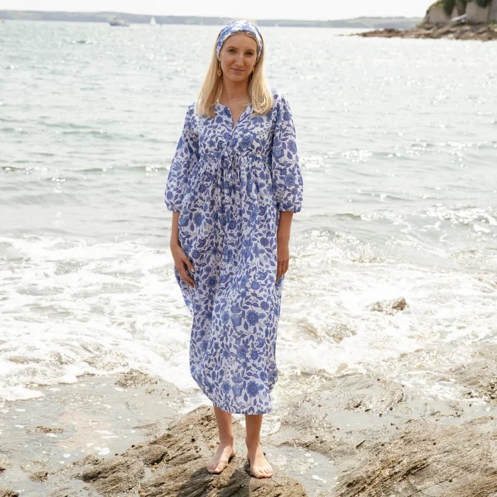 The Bridie Cotton Kaftan-style Summer Dress - Limited Edition