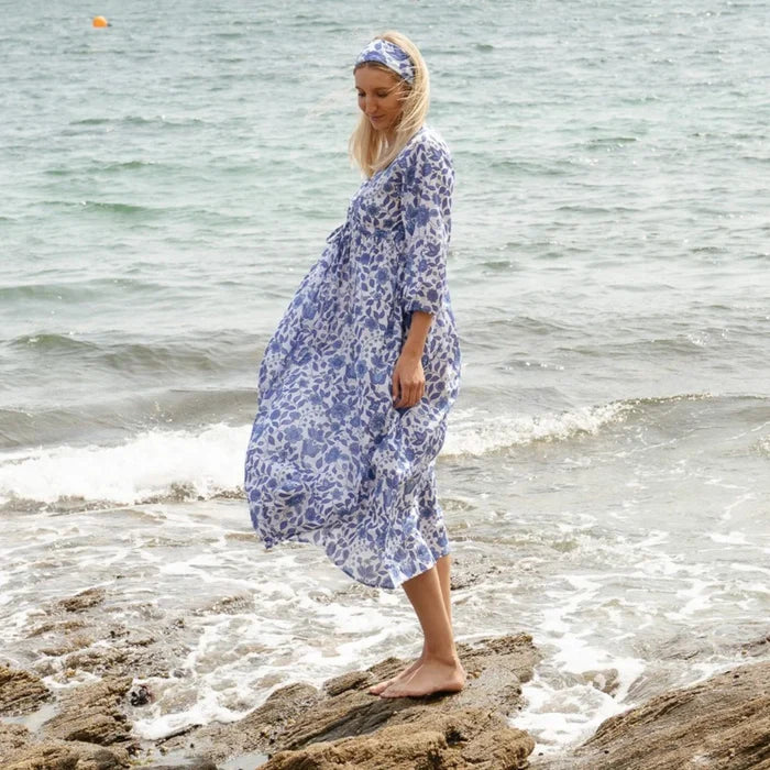 The Bridie Cotton Kaftan-style Summer Dress - Limited Edition