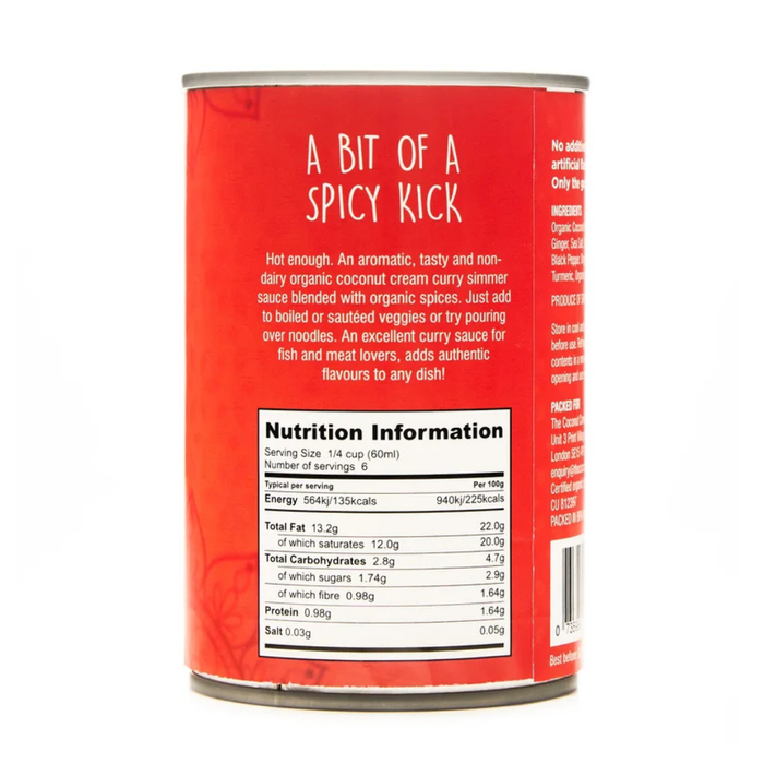 The Coconut Company Organic Red Coconut Curry Sauce 400ml