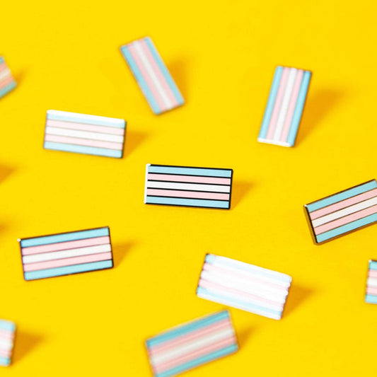 The Pin Prick - Trans Flag Enamel Pin