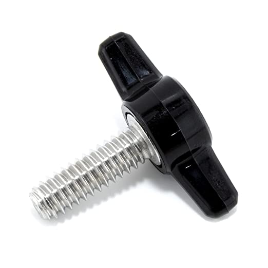 Thumb Screws with Tee/Wing Butterfly Thumb Screws 1/4"-20 x 3/4", 4pc
