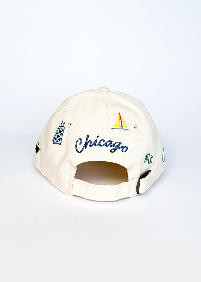 Toddler Chicago Icons Hat - Ivory