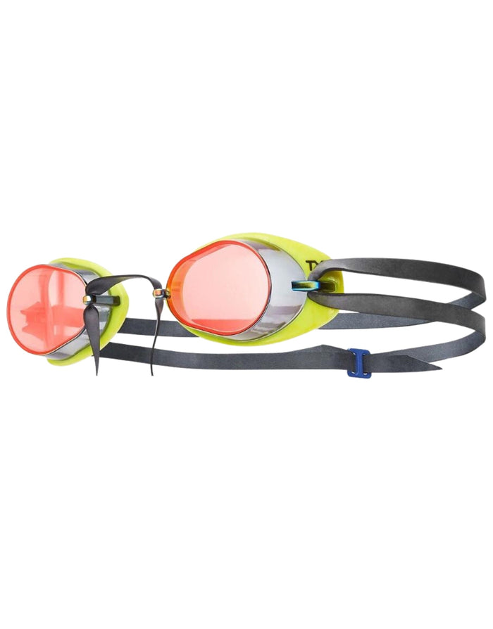 Tyr Socket Rocket 2.0 mirrored goggle in neon yellow orange