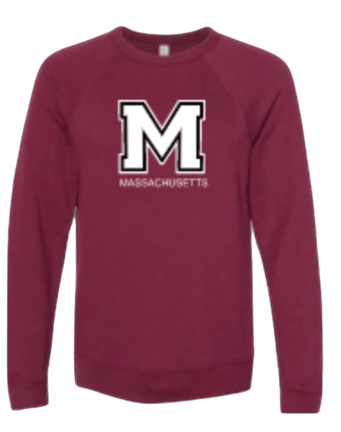 Umass Bella & Canvas crew neck sweatshirt
