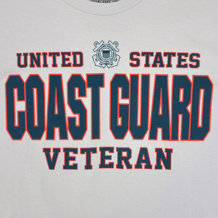 United States Coast Guard Veteran T-Shirt (Silver)