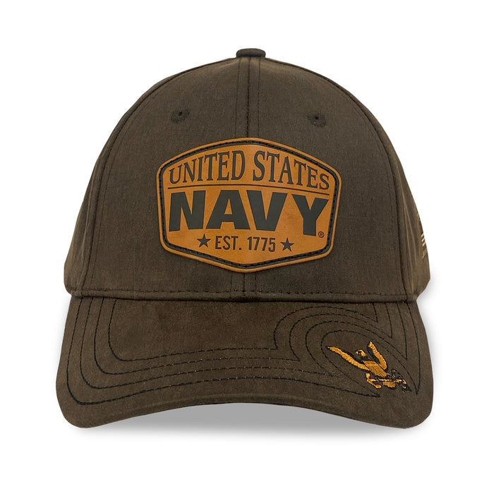 United States Navy Waxed Cotton Hat (Brown)