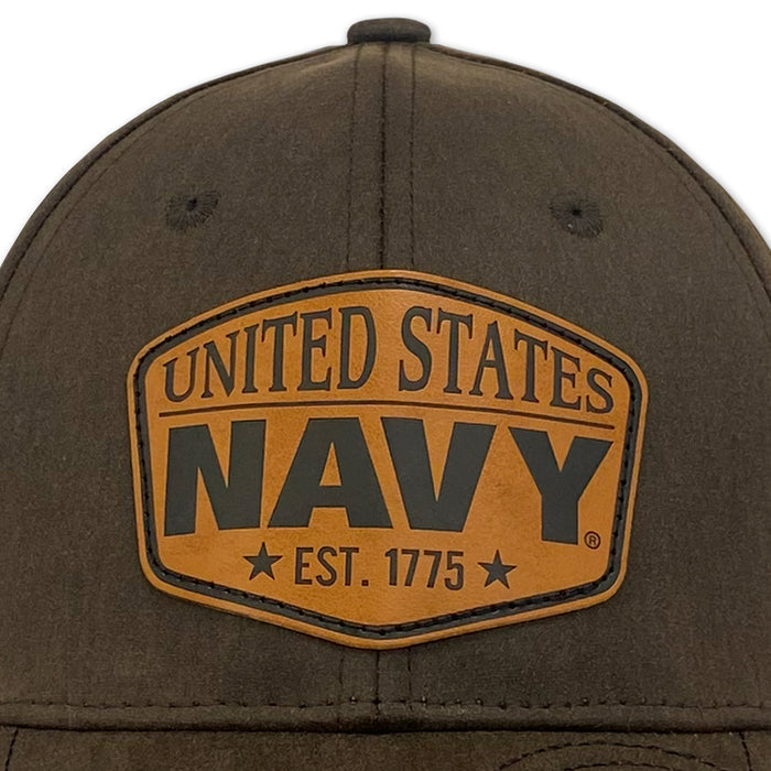 United States Navy Waxed Cotton Hat (Brown)