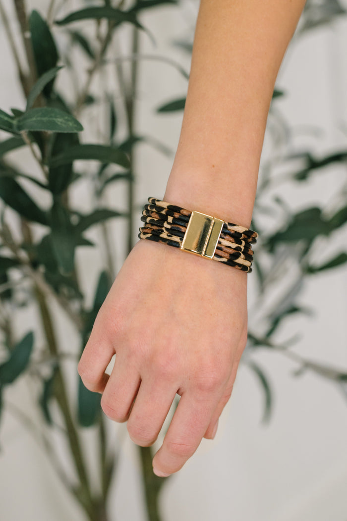 Untamed Edge Chunky Multilayered Bracelet