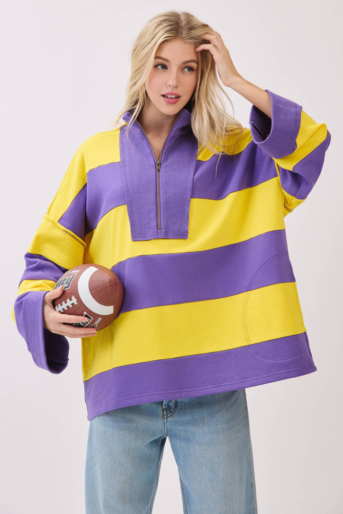 Varsity Stripe Pullover