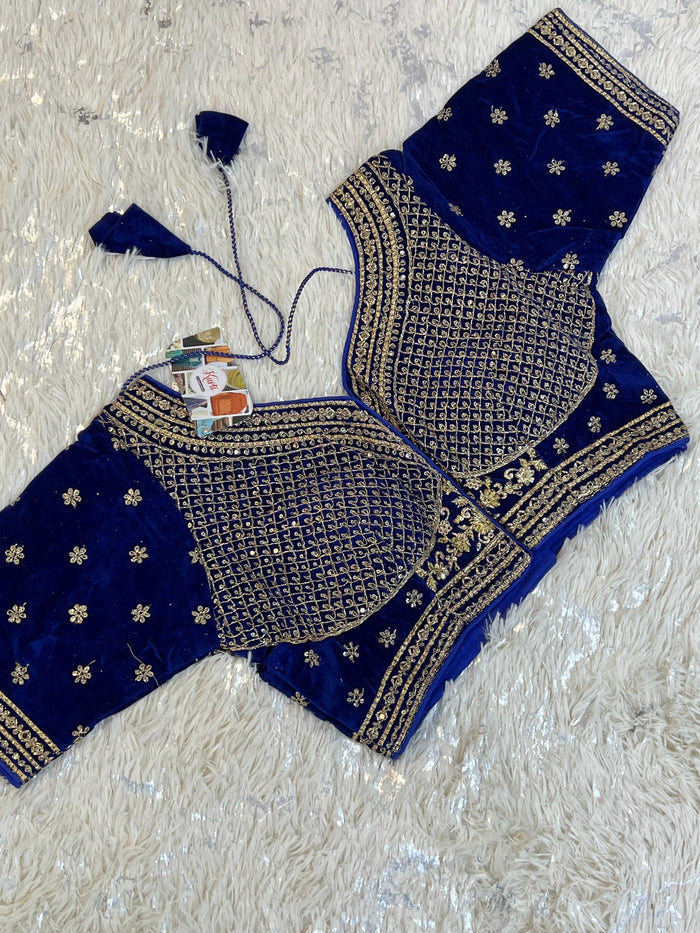 Velvet blouse - Kurti Connection USA