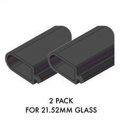 Versatilt – Heavy Duty Glazing Rubber Suits 21.52mm Thick Glass 2pk