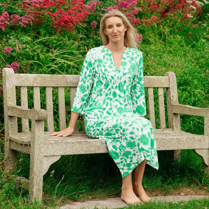 Victoria Floral Towelling Beach Dress / Cover Up | Apple