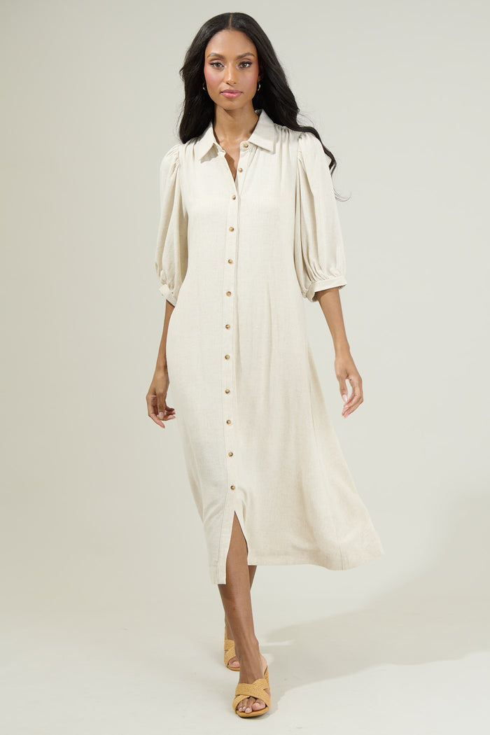 Vienna Midi Shirt Dress