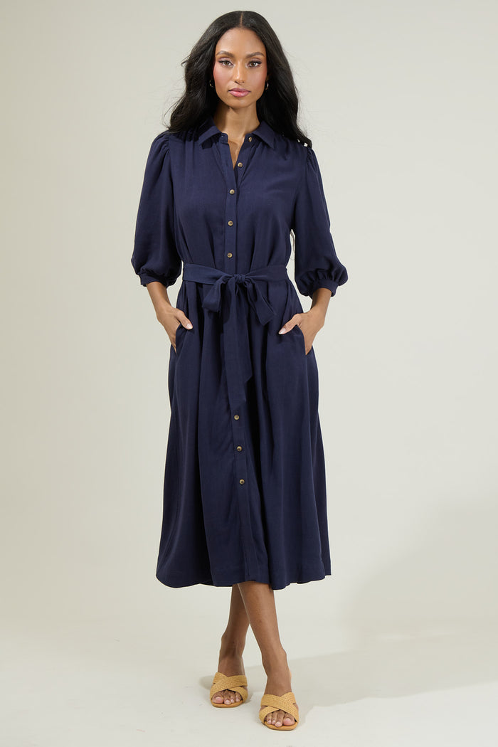 Vienna Midi Shirt Dress