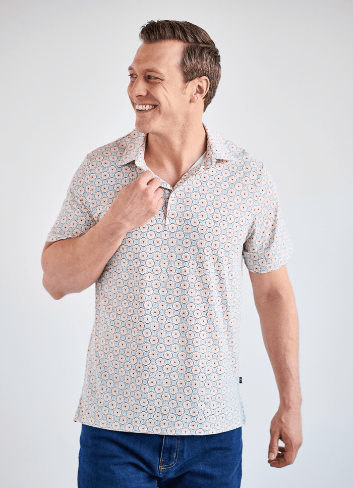 Walseth Printed Stretch Polo - 15584-83670 - Hammer Made