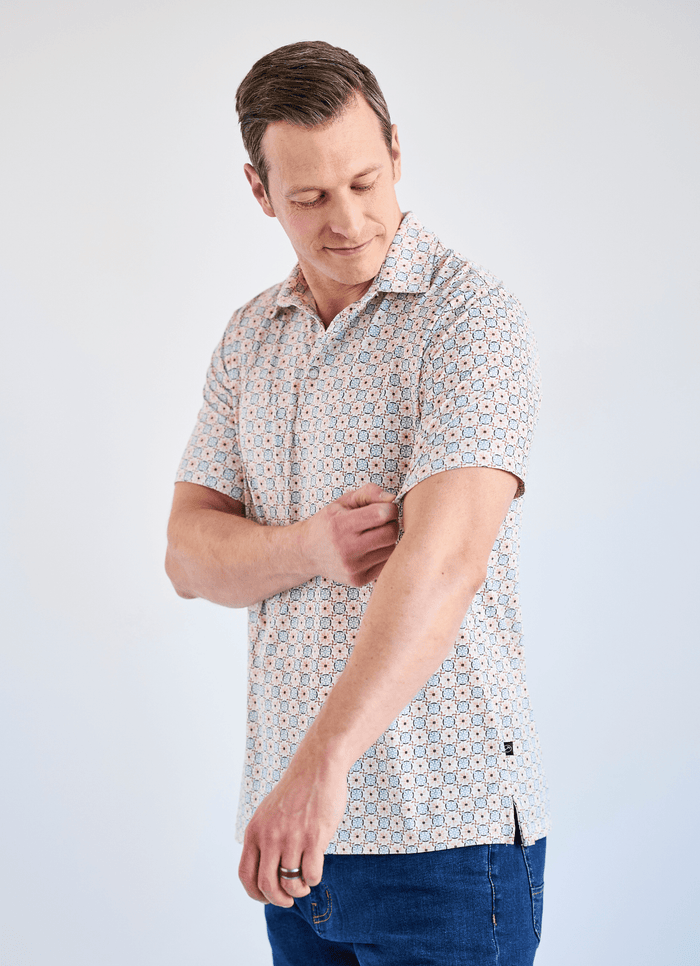 Walseth Printed Stretch Polo - 15584-83670 - Hammer Made