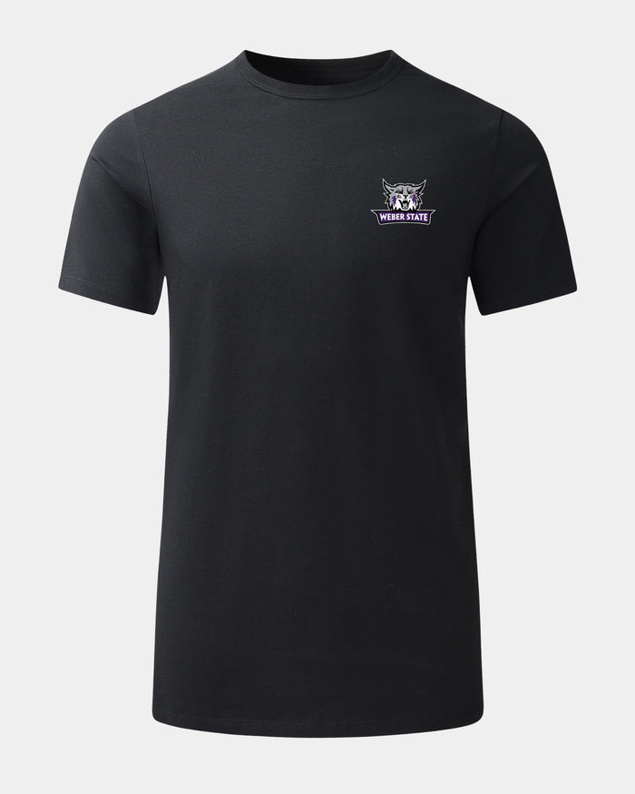 Weber State University Slam Dunk Spectacle 2.0 Black T-Shirt Front