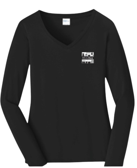 Welcome Home V Neck Long Sleeve Tee Shirt