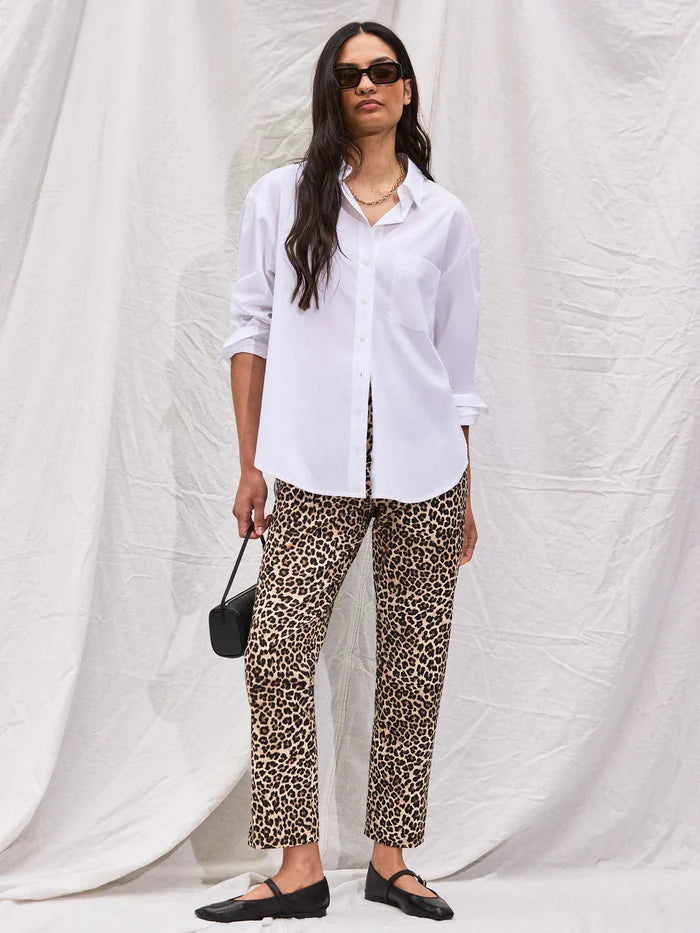 White Cutwork Embroidered Back Shirt