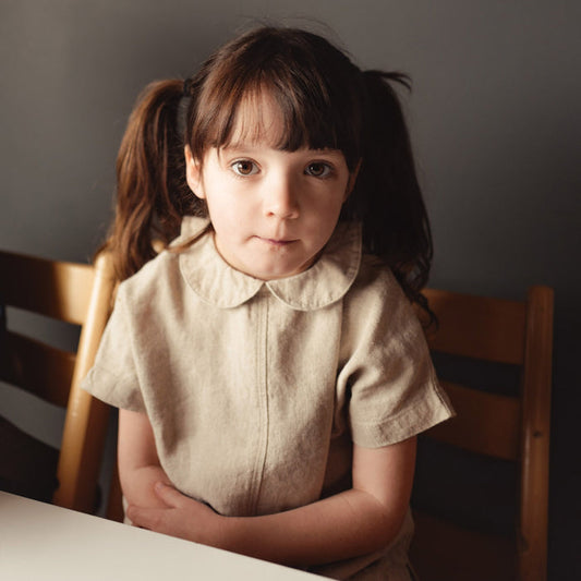 Willow Kids Blouse - Linen - Natural