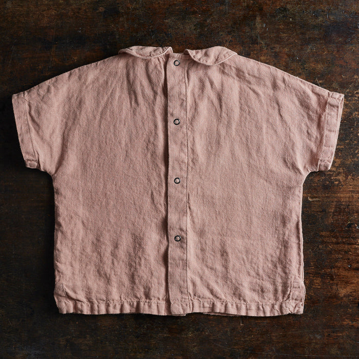 Willow Kids Blouse - Linen - Peony
