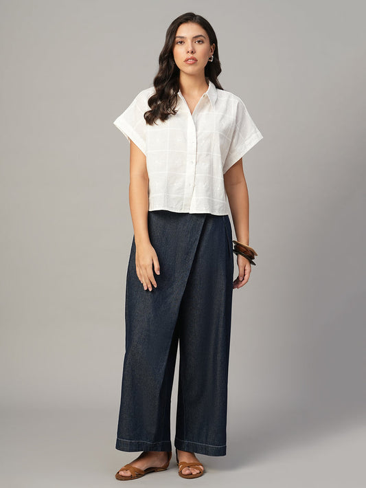 Women's Denim 100% Cotton Regular Fit Culotte