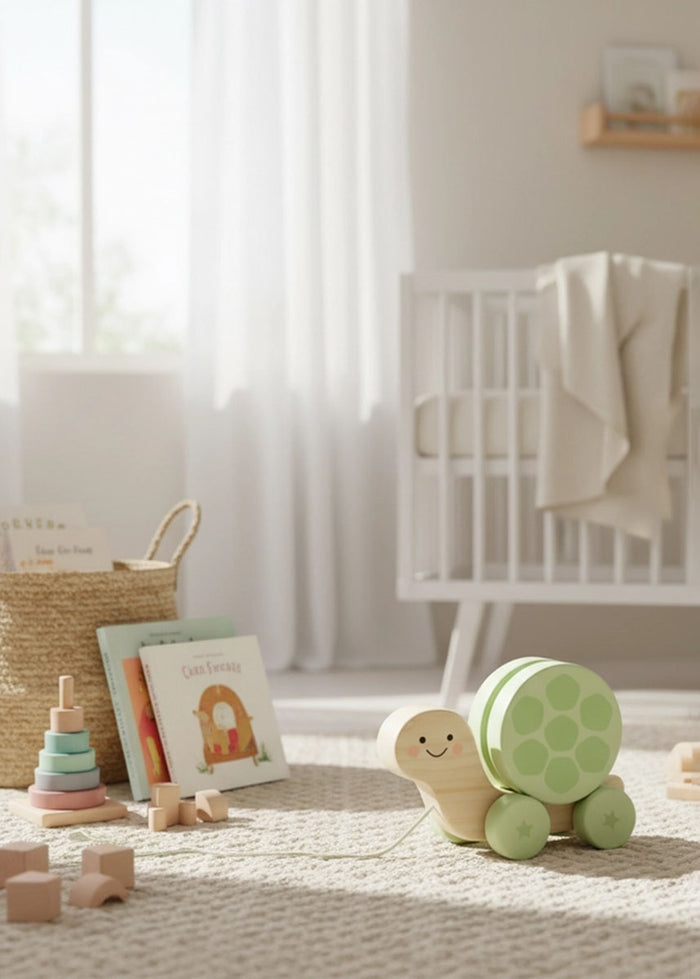 Wooden Turtle Pull Along Toy