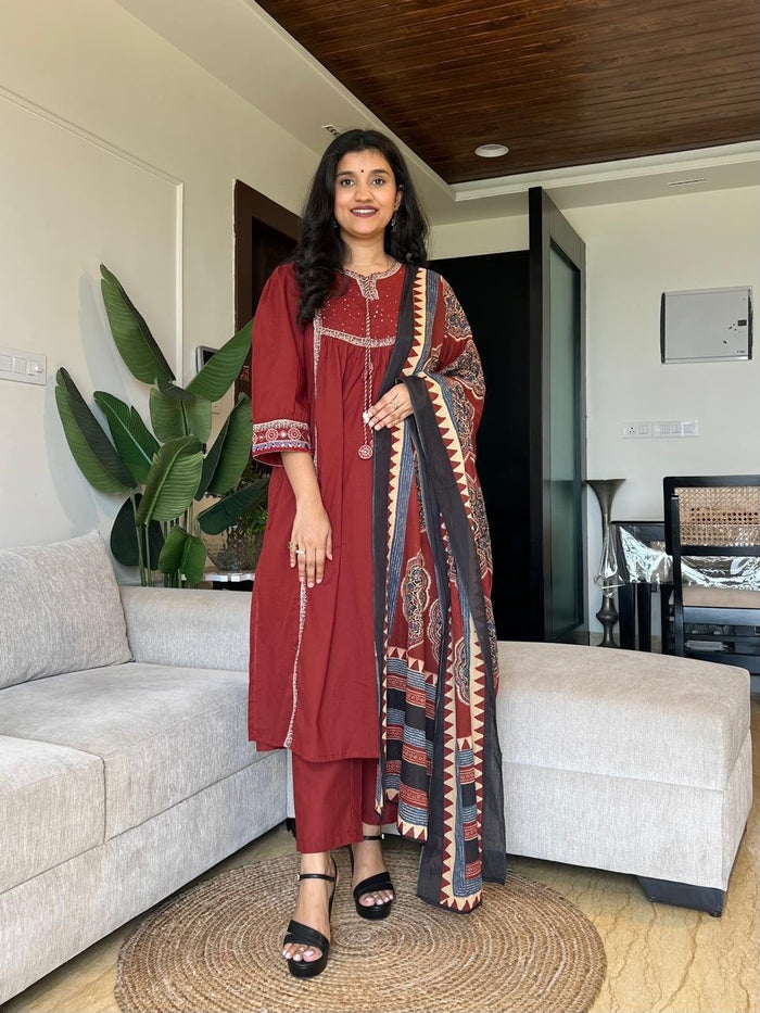 Zara Earthy Fancy Cotton Set