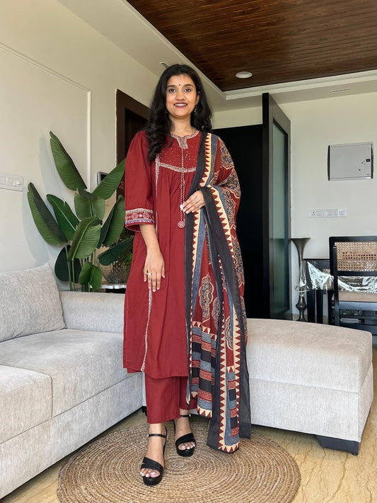 Zara Earthy Fancy Cotton Set