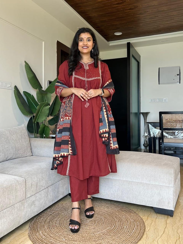 Zara Earthy Fancy Cotton Set