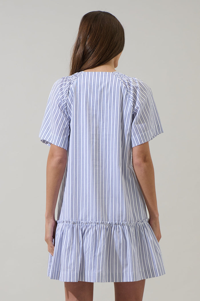 Zaria Stripe Ashby Shift Mini Dress