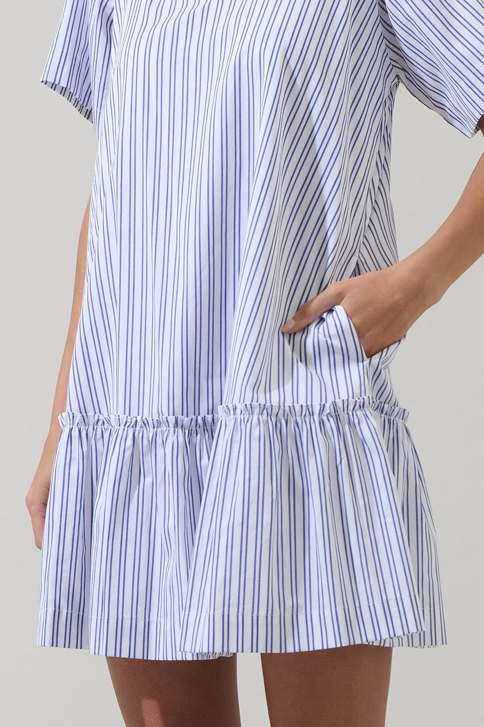 Zaria Stripe Ashby Shift Mini Dress