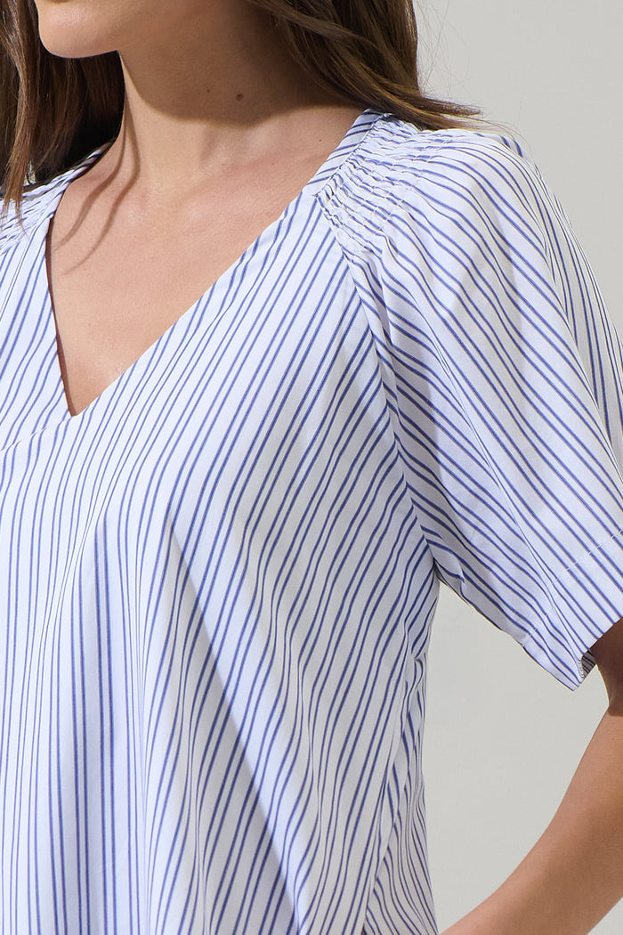 Zaria Stripe Ashby Shift Mini Dress