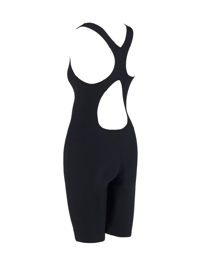 Zoggs Cottesloe Legsuit black bodysuit with back cutout
