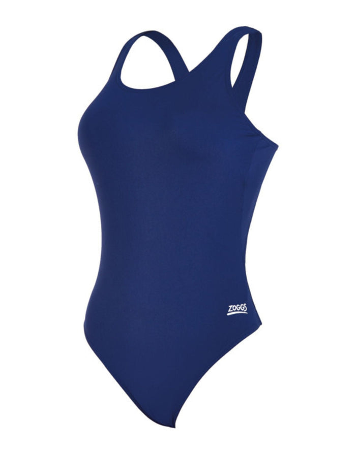 Navy Zoggs Cottesloe Powerback swimsuit with racerback design