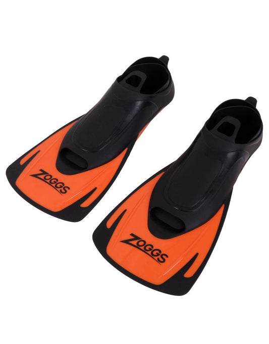 Sleek Zoggs Swim Fin Energy orange black fins
