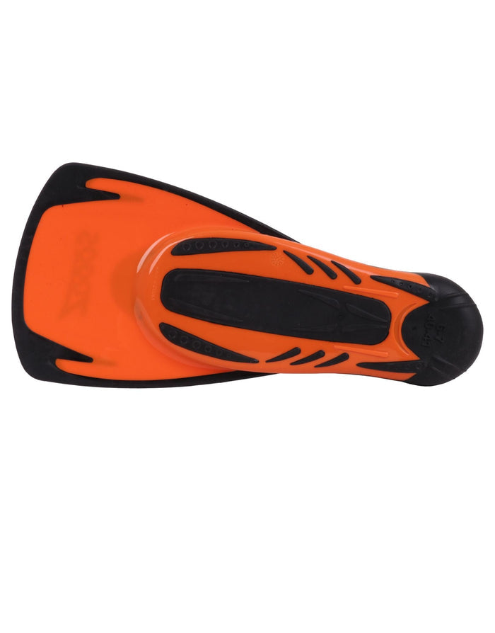 Zoggs Swim Fin Energy orange black flame rubber fin